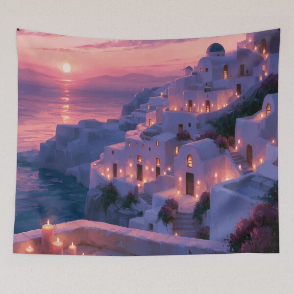 Item preview, Santorini Sunset Over Caldera designed and sold by Rtymer.