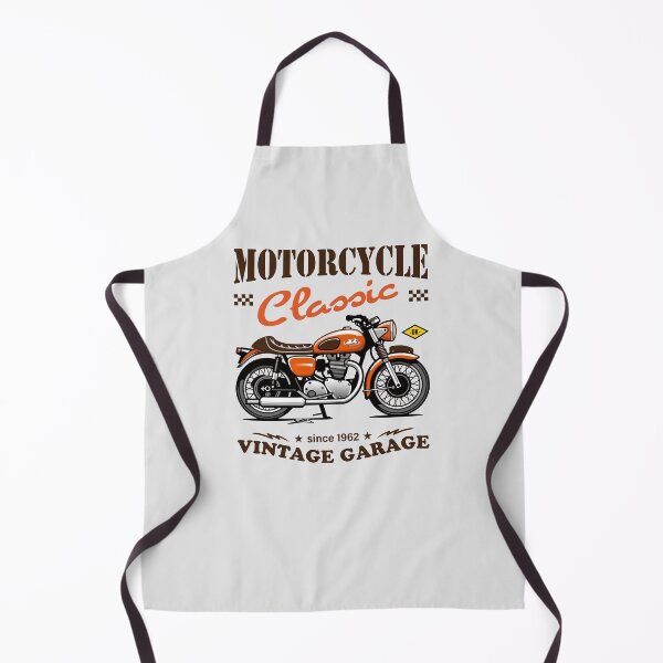 Item preview, Candy Color Vintage Motorcycle - Retro Classic Bike Illustration_RED_WH designed and sold by AckeeWolf.