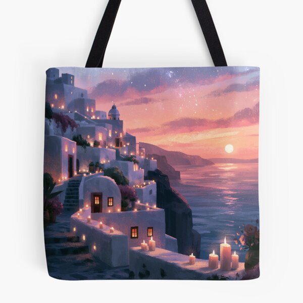 Item preview, Atardecer en Santorini sobre la caldera designed and sold by Rtymer.