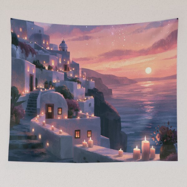 Item preview, Santorini Sunset Over Caldera designed and sold by Rtymer.