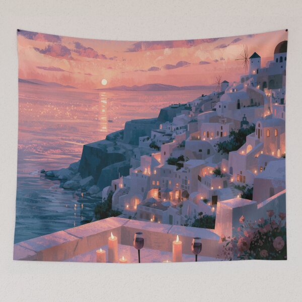 Item preview, Santorini Sunset Over Caldera designed and sold by Rtymer.