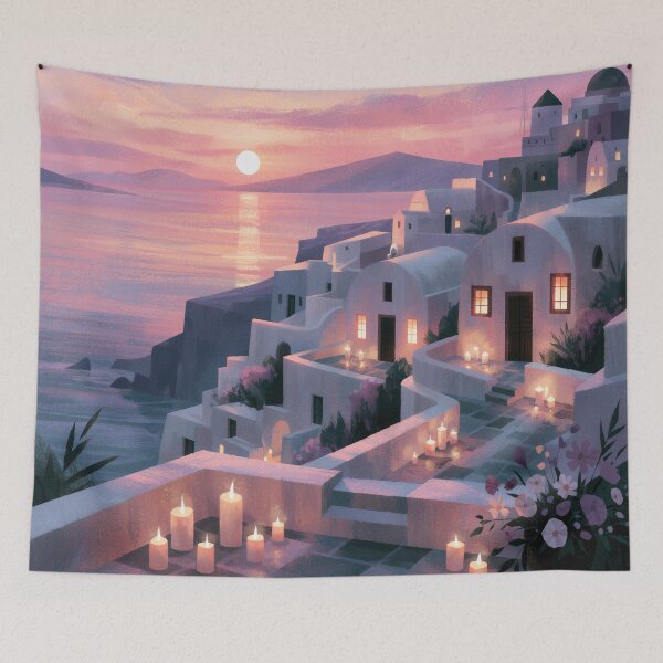 Item preview, Santorini Sunset Over Caldera designed and sold by Rtymer.