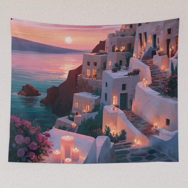 Item preview, Santorini Sunset Over Caldera designed and sold by Rtymer.