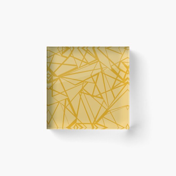 Item preview, Geometric pattern abstract retro yellow designed and sold by fuzzyfox.