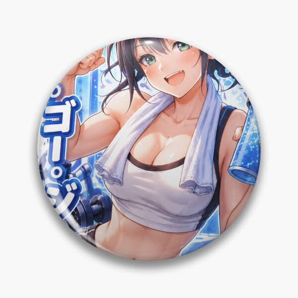 Item preview, Anime Gym Girl Workout Fitness Aesthetic Water Bottle Design designed and sold by Digistore1221.