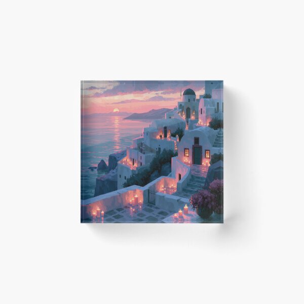Item preview, Santorini Sunset Over Caldera designed and sold by Rtymer.