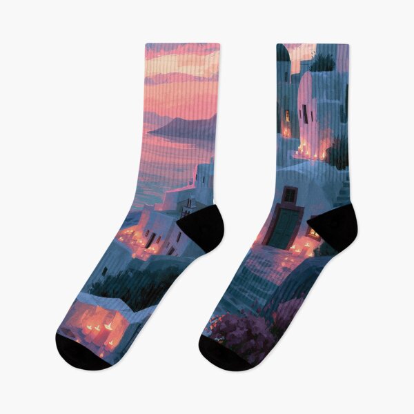 Item preview, Santorini Sunset Over Caldera designed and sold by Rtymer.