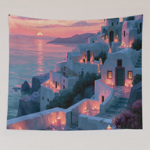 Item preview, Santorini Sunset Over Caldera designed and sold by Rtymer.