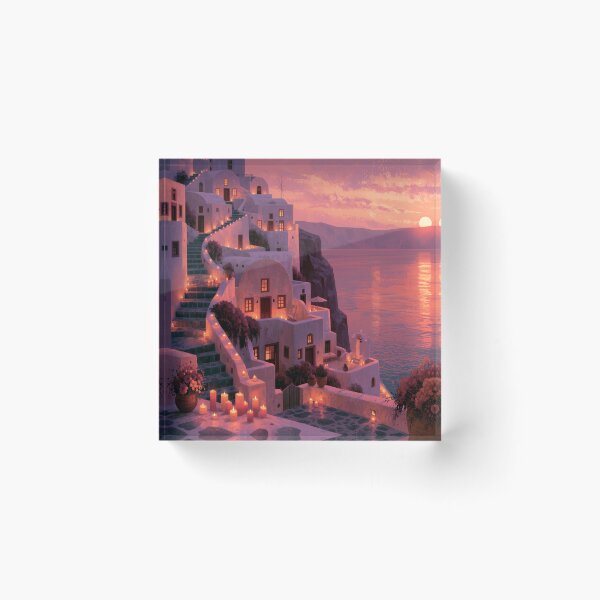 Item preview, Santorini Sunset Over Caldera designed and sold by Rtymer.