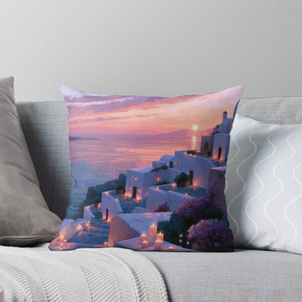 Item preview, Atardecer en Santorini sobre la caldera designed and sold by Rtymer.