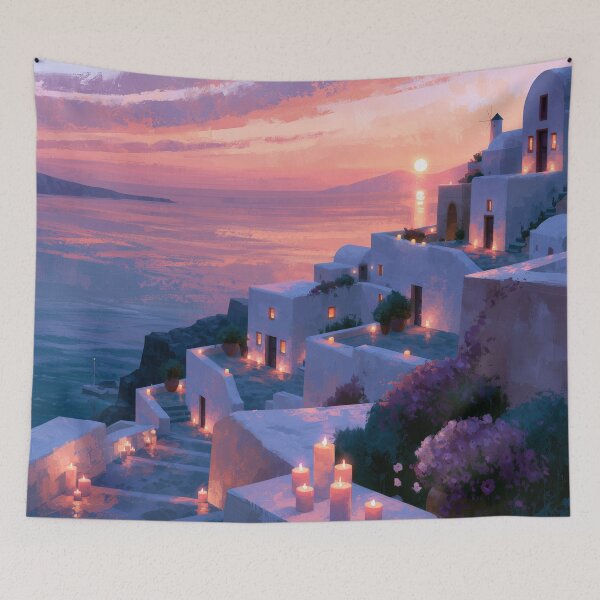 Item preview, Santorini Sunset Over Caldera designed and sold by Rtymer.