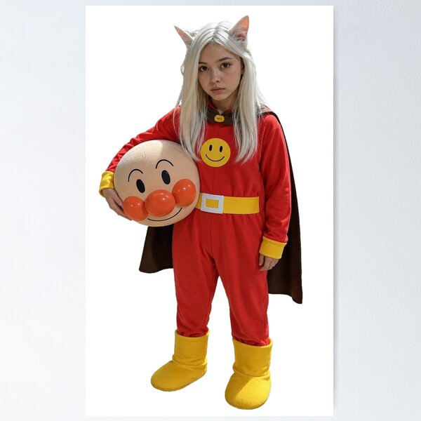 Item preview, Unique Crossover: Anime Kitty in Hero Suit designed and sold by Komatoya.