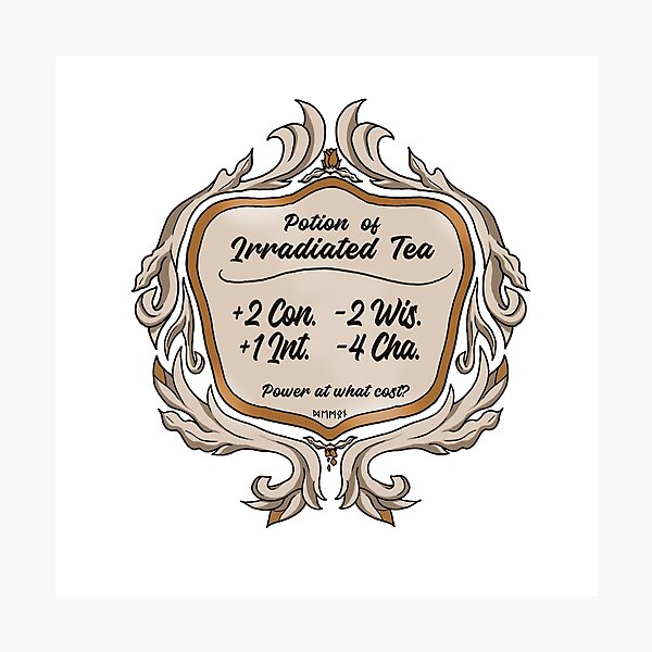 Item preview, Potion of Irradiated Tea designed and sold by OfTheEther.