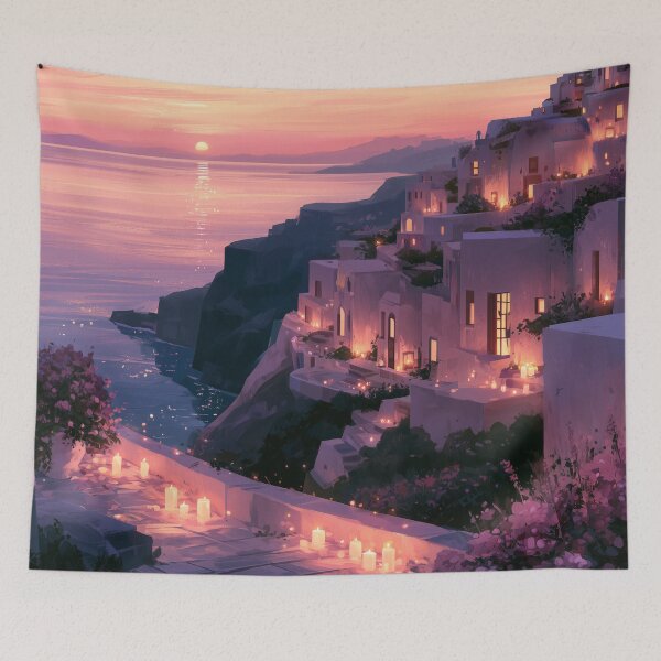 Item preview, Santorini Sunset Over Caldera designed and sold by Rtymer.