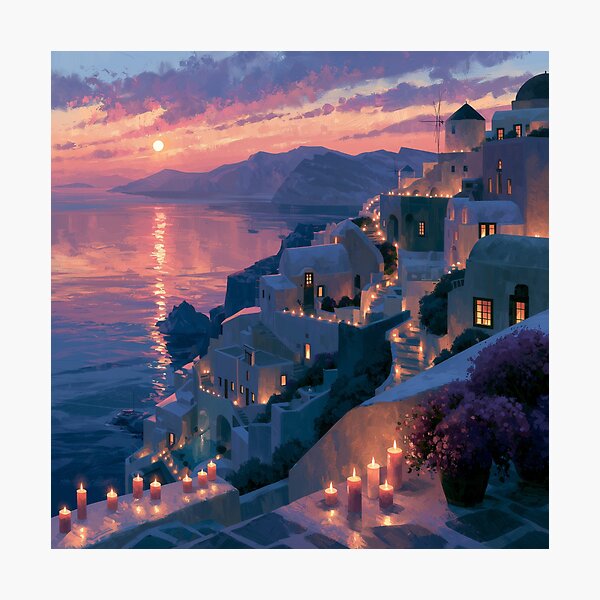 Item preview, Santorini Sunset Over Caldera designed and sold by Rtymer.