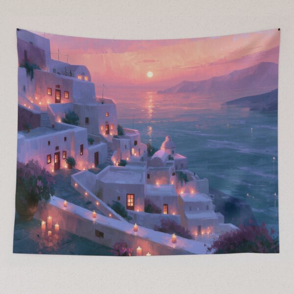 Item preview, Santorini Sunset Over Caldera designed and sold by Rtymer.