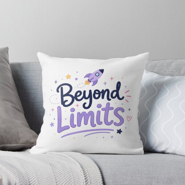 Item preview, Beyond Limits Cute Rocket Typography | Motivational Space Aesthetic Design designed and sold by Sanika arts .