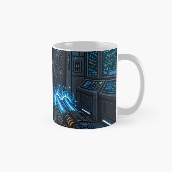 Item preview, Medieval vs Sci-Fi | Parallel Worlds | Faux Retro FPS Screenshot | Pixel Art designed and sold by GRAIL-PIXXAILL.