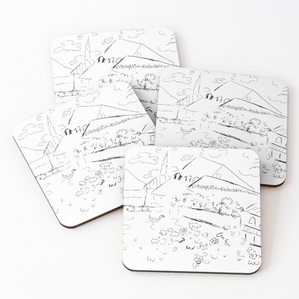 Item preview, My Stylistic Pen Sketch Based on a Place in Interlaken, Switzerland designed and sold by ElitebyElise.