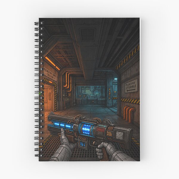 Item preview, You Picked Up the Plasma Gun! | Faux Retro FPS Screenshot | Pixel Art designed and sold by GRAIL-PIXXAILL.