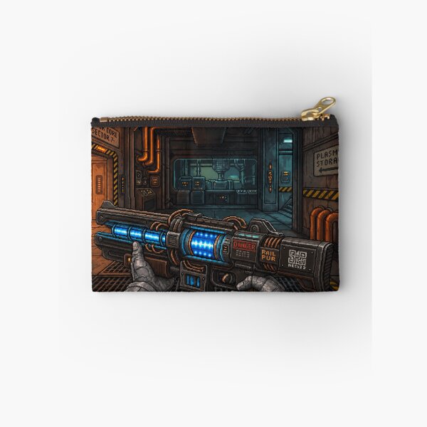 Item preview, You Picked Up the Plasma Gun! | Faux Retro FPS Screenshot | Pixel Art designed and sold by GRAIL-PIXXAILL.