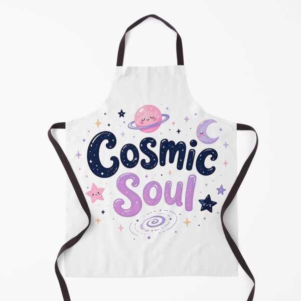 Item preview, Cosmic Soul Cute Kawaii Space Typography | Celestial Galaxy Aesthetic Sticker designed and sold by Sanika arts .