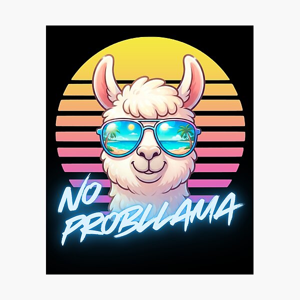 Item preview, No Probllama | Cool Llama Beach Summer Design designed and sold by BrokenLabel.