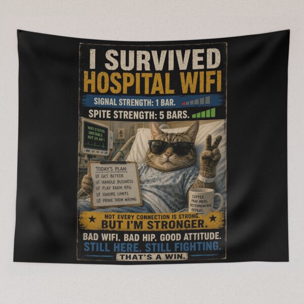 Item preview, I Survived Hospital Wifi designed and sold by IndigoExchange.