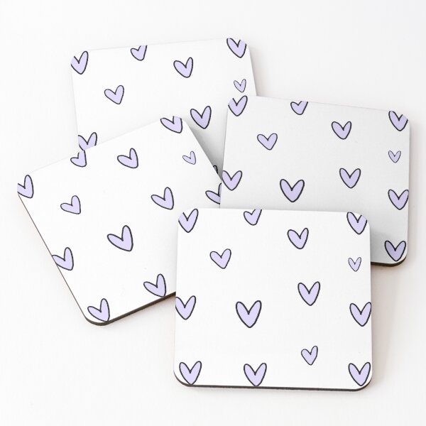 Item preview, tiny purple hearts designed and sold by Roniya George.