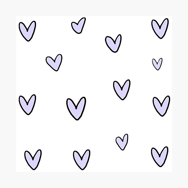 Item preview, tiny purple hearts designed and sold by Roniya George.