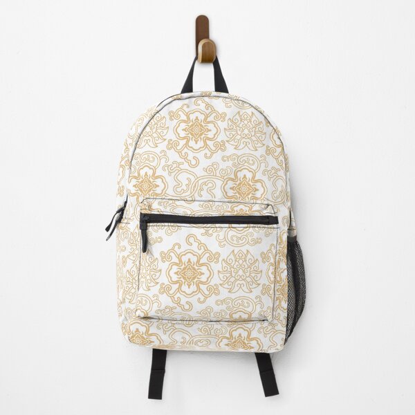 Item preview, Orange Auspicious Blossoms — Seamless Chinoiserie Floral Pattern designed and sold by SugarCore.