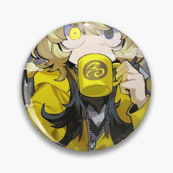 Item preview, Sleepy Tentacle Girl Drinking from a Yellow Mug designed and sold by TavishCorbett.
