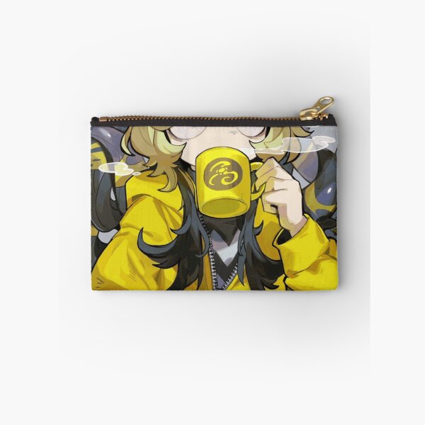 Item preview, Sleepy Tentacle Girl Drinking from a Yellow Mug designed and sold by TavishCorbett.