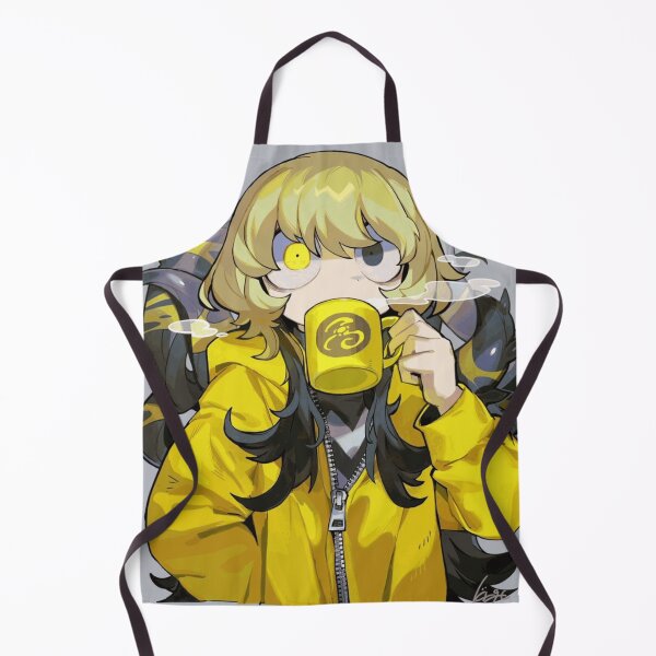 Item preview, Sleepy Tentacle Girl Drinking from a Yellow Mug designed and sold by TavishCorbett.