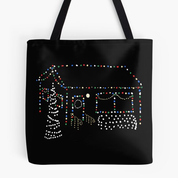 Item preview, Christmas Lights on House, Holiday Stippling, Xmas designed and sold by HoganHandmade.