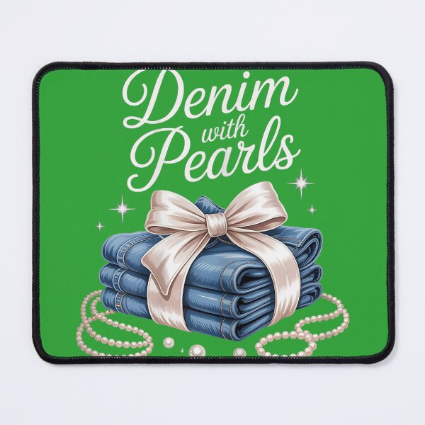 Item preview, Denim with Pearls Mother’s Day Outfit for Stylish Women designed and sold by melodycook.