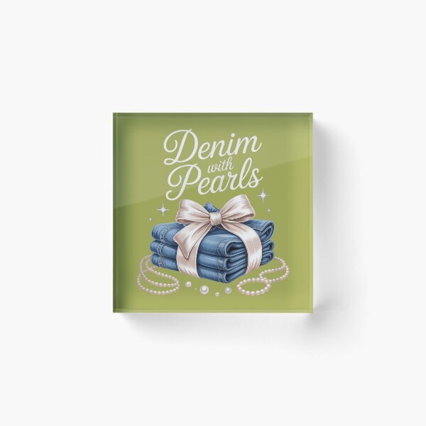 Item preview, Denim with Pearls Mother’s Day Outfit for Stylish Women designed and sold by melodycook.