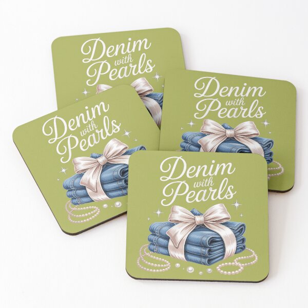 Item preview, Denim with Pearls Mother’s Day Outfit for Stylish Women designed and sold by melodycook.