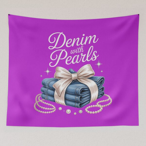 Item preview, Denim with Pearls Mother’s Day Outfit for Stylish Women designed and sold by melodycook.