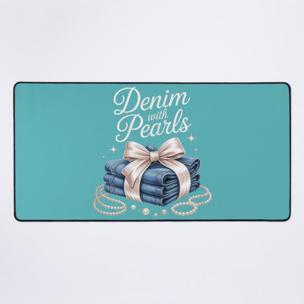 Item preview, Denim with Pearls Mother’s Day Outfit for Stylish Women designed and sold by melodycook.