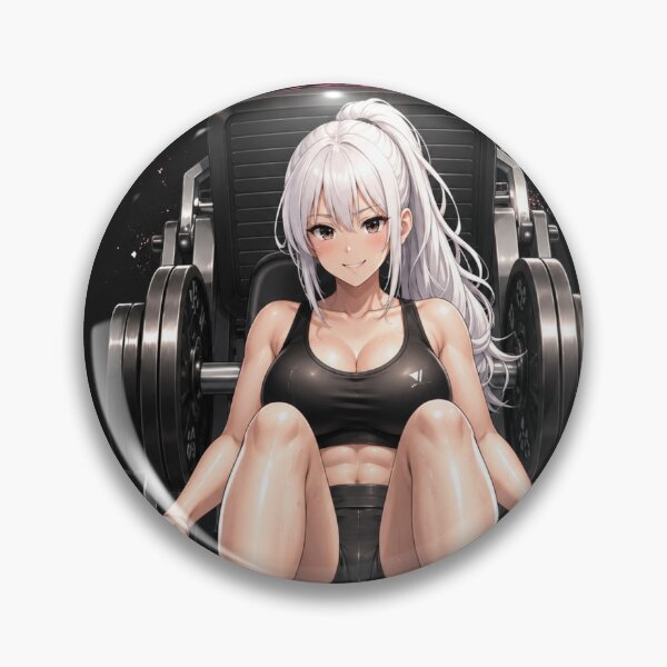 Item preview, Kawaii Fitness Gym Anime Girl Workout Aesthetic Poster Design designed and sold by Digistore1221.