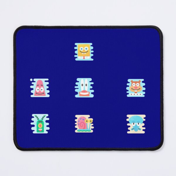 Item preview, Retro Minimalist Ocean Cartoon Friends Pattern - Abstract Faces designed and sold by Yasmine Mohammed.