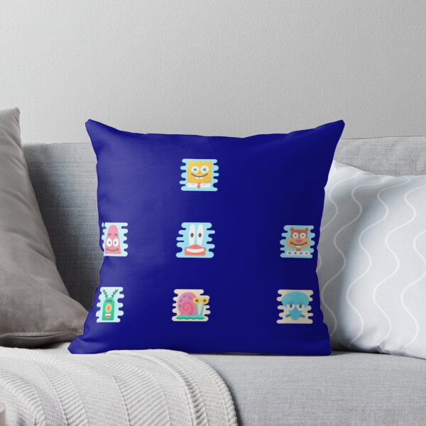 Item preview, Retro Minimalist Ocean Cartoon Friends Pattern - Abstract Faces designed and sold by Yasmine Mohammed.
