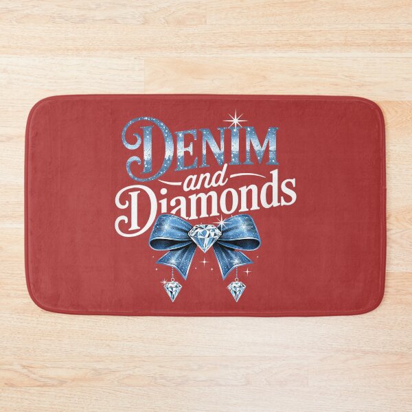 Item preview, Diamonds and Denim Bow for Ladies Girls Womens designed and sold by melodycook.