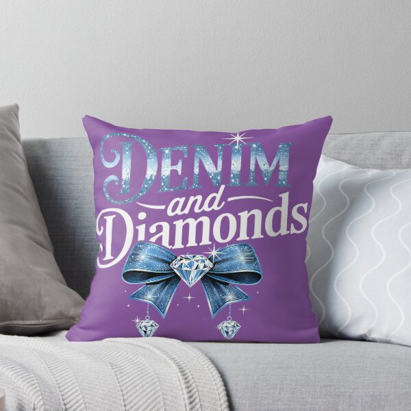 Item preview, Diamonds and Denim Bow for Ladies Girls Womens designed and sold by melodycook.