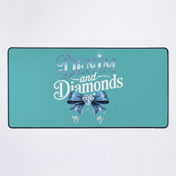 Item preview, Diamonds and Denim Bow for Ladies Girls Womens designed and sold by melodycook.