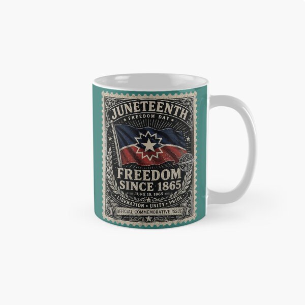 Item preview, Distressed American Juneteenth Flag Colors Freedom Day Stamp designed and sold by melodycook.