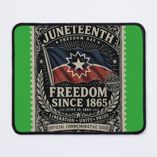 Item preview, Distressed American Juneteenth Flag Colors Freedom Day Stamp designed and sold by melodycook.
