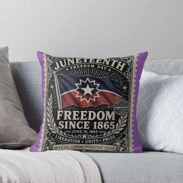 Item preview, Distressed American Juneteenth Flag Colors Freedom Day Stamp designed and sold by melodycook.