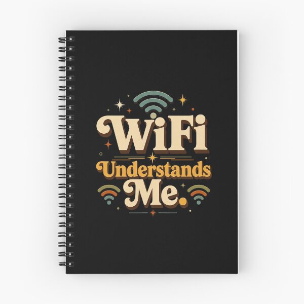 Item preview, WiFi Understands Me. | Funny Retro Digital Lifestyle Typography Design designed and sold by Irene Catchmind.